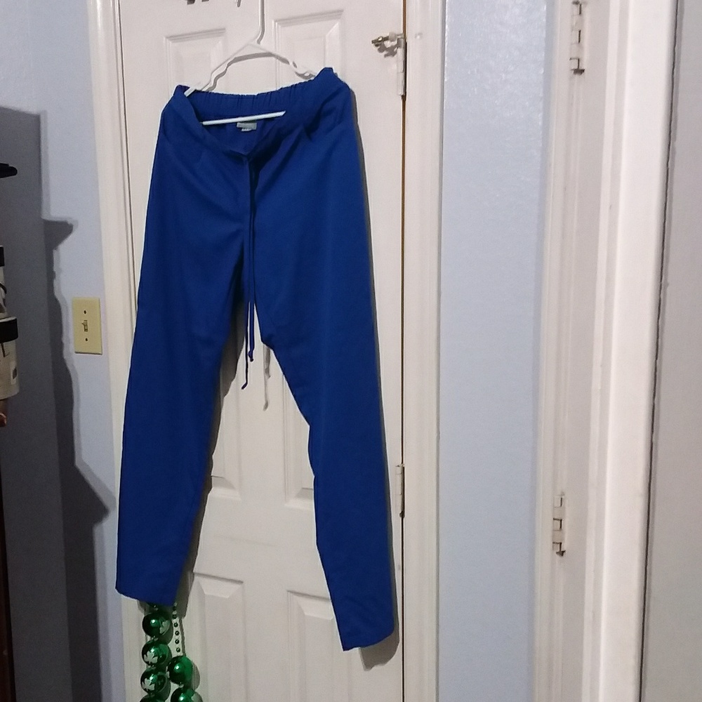 Draw String blue scrub pants